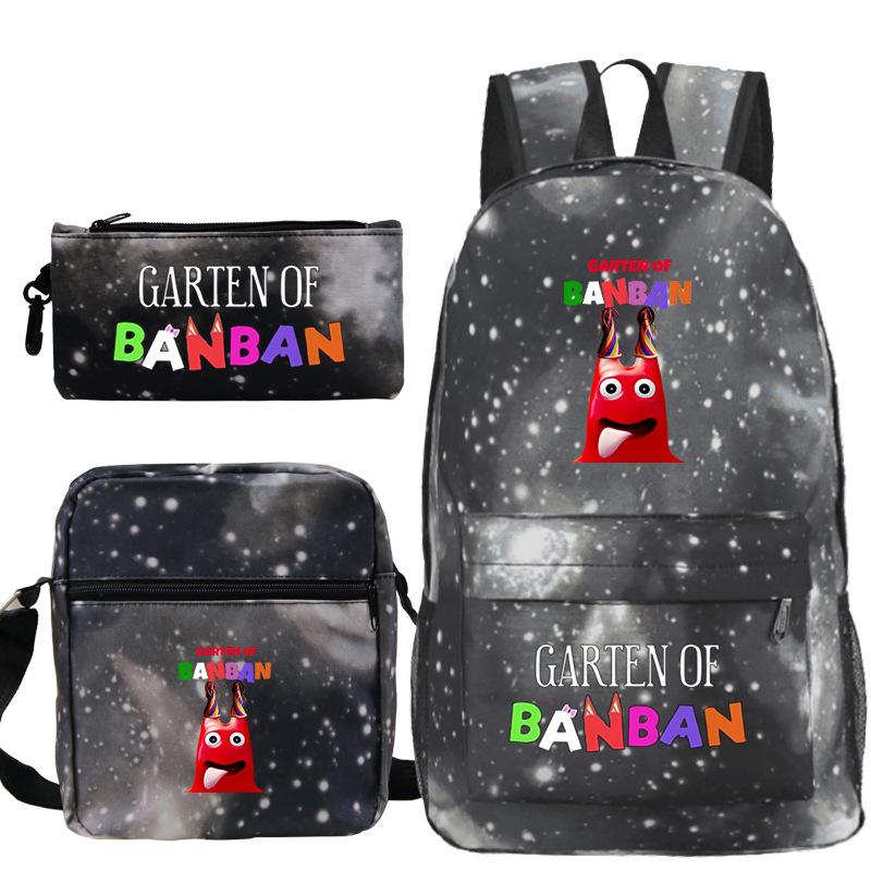 Spotted Garden Primary School Bag Shoulder Bag Pencil Bag Three-piece Set
