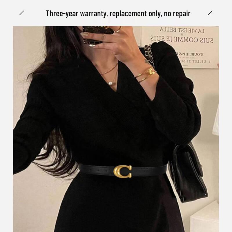 Dámský kožený pásek JEVI s přezkou