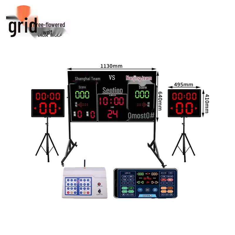 Basketball Electronic Scoreboard with 24-Second Timer