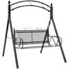European Style Double Wrought Iron Swing Hanging Chair