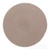 PP material woven placemat round heat insulation mat dining table western food non-slip mat nordic wind fruit plate coffee cup mat