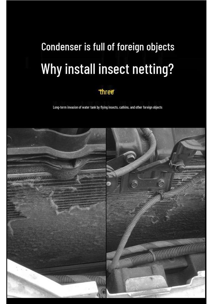 Beijing BJ40 Snap-on Mosquito Net: No-Disassembly Front Bumper Insect Barrier, Exterior Mod Accessory