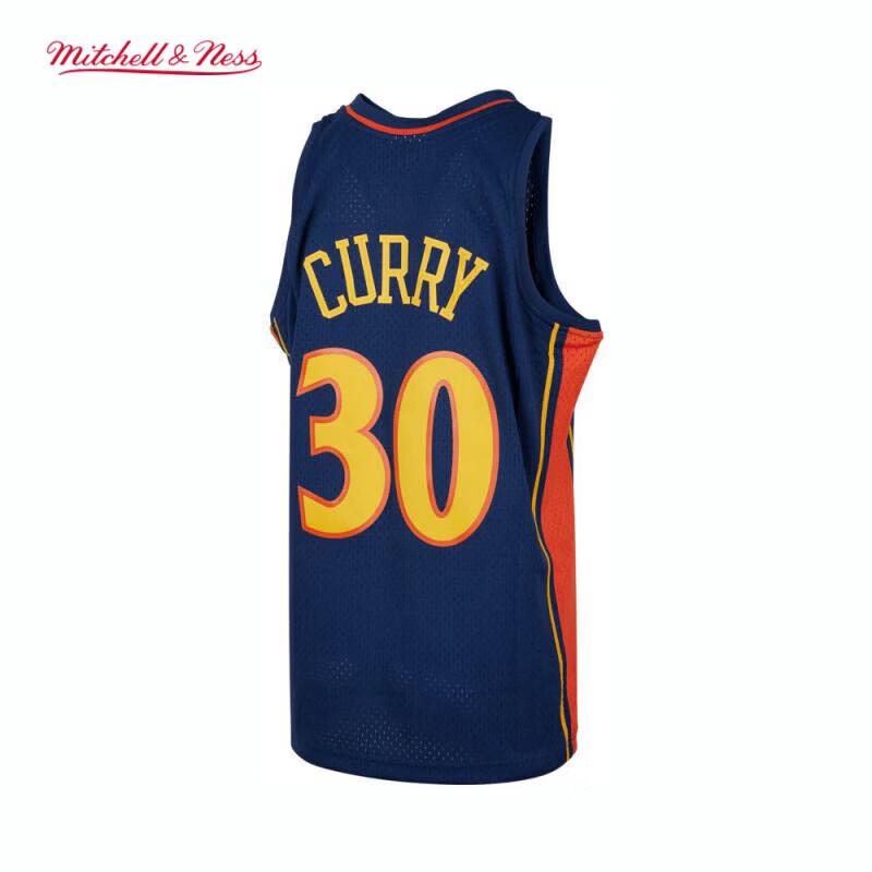 NBA Official Mitchell & Ness Warriors Stephen Curry 2009-10 Season Basketball Jersey