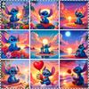 Full Kits 5D Diamond Painting Stitch Cartoon Mosaic Seaside Sale Sunset Colorful Children's Room Decoration