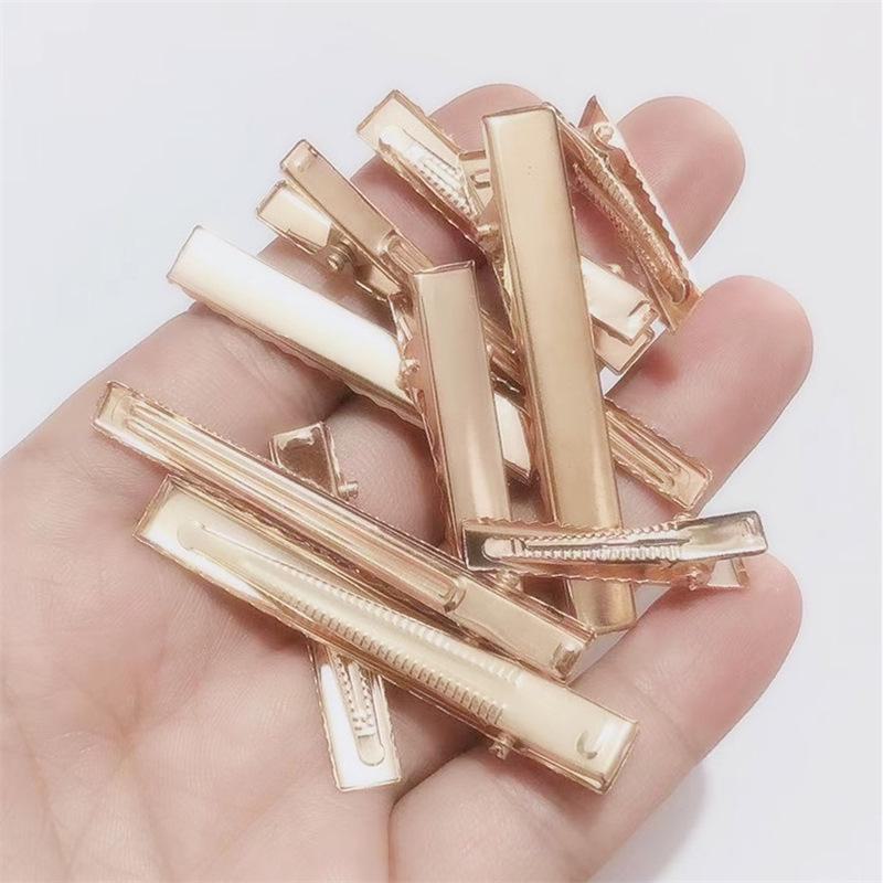 Gold Metal Geometric Duckbill Clip for Handmade Jewelry