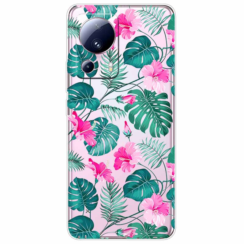 For Xiaomi 13 Lite 5G Case 13Lite Clear TPU Soft Lovely Cats Silicone Print Cover for Xiaomi Mi 13 Lite Transparent Xiaomi13Lite