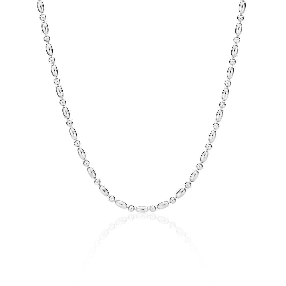 Silver925 Dual Silver Ball Necklace