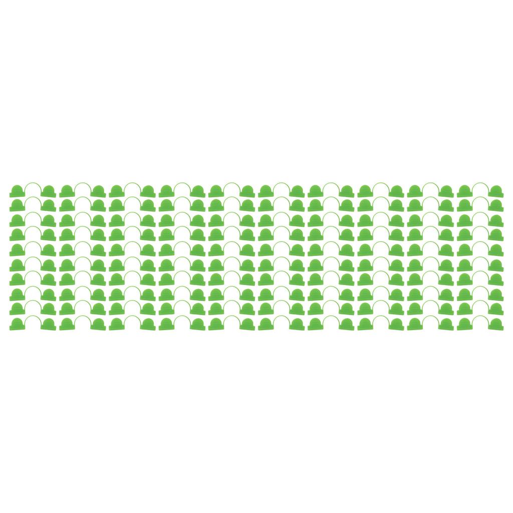 100PCS Greenhouse Arch Frame Double Head Plastic Clip Heating Press Film Clip Clamp 4mm