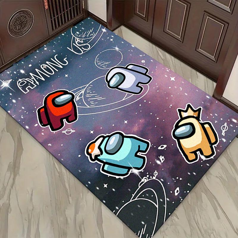 Among Us Teppich für Wohnzimmer Schlafzimmer Zuhause Sofadekoration, Kinder spielen Rutschfeste Bodenmatte