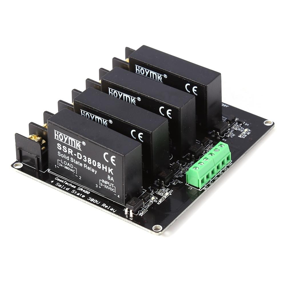 380V 8A 4 Channels   State Relay Module Board SSR   Controller