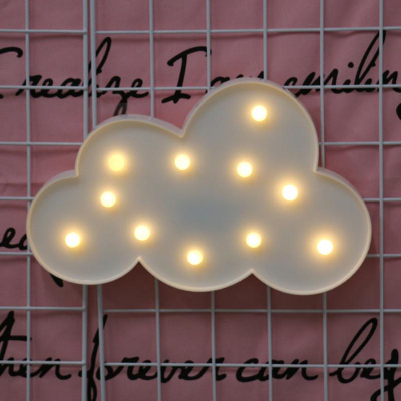 Unicorn Night Light With Star Shape Led Decor For Bedroom And Gift Use