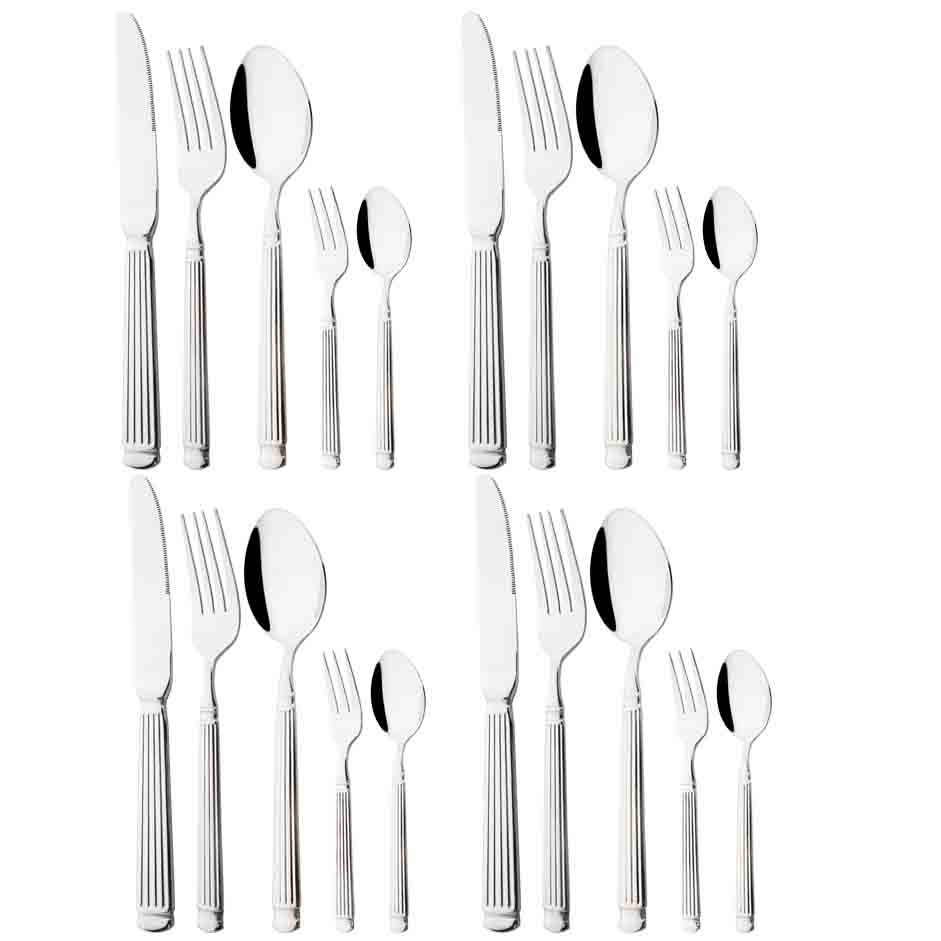 

20 шт. Золотий Набір Столового Посуду з Нержавіючої Сталі Кухонний Вечеря Весілля Набір Ножів Вилок Ложок Розкішний Набір Столового Посуду Дзеркальні Столові Прибори срібний