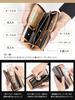 [MUGEN KANDA] Men's Genuine Leather Long Wallet with L-Shaped YKK Zipper, RFID Protection, Large Capacity, 12 Cards, Slim Design, Gift-Ready