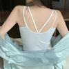 4 Suspender Vest Base Inner Cover Women's White Summer Beauty Back Tube Top Women's Inner Cover Top Spice Girl Sleeveless Tide