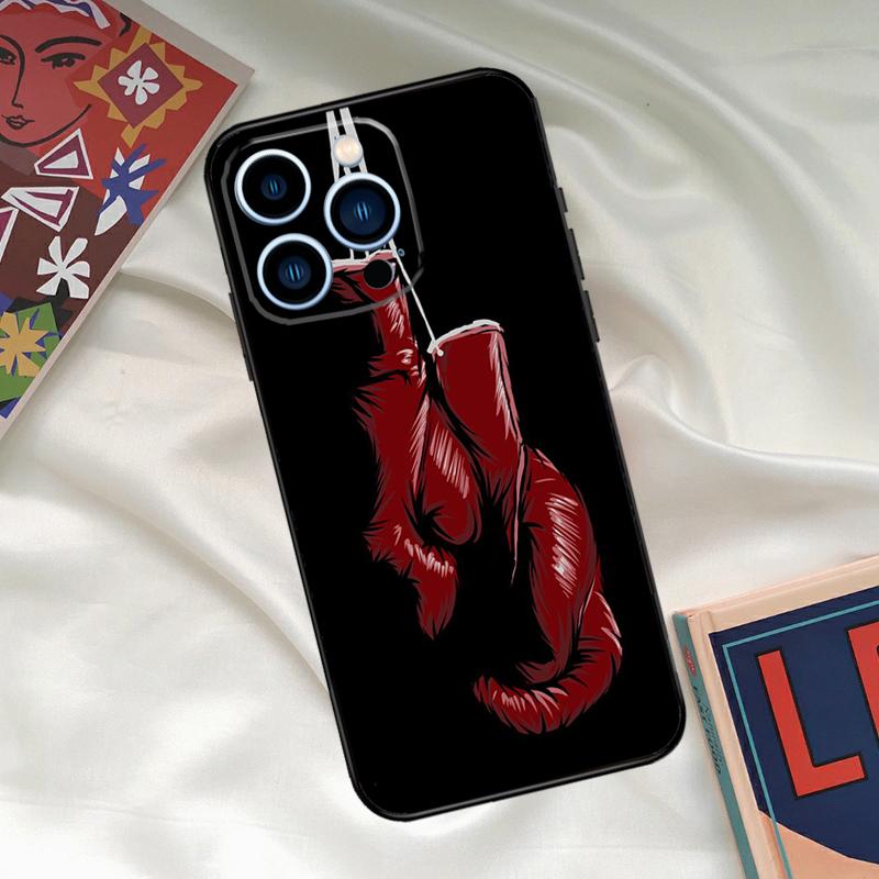 Boxing Gloves Phone Case For iPhone 16 15 14 13 12 11 17 Pro Max 15 16 Plus 12 Mini 16e 17 Air Funda Cover