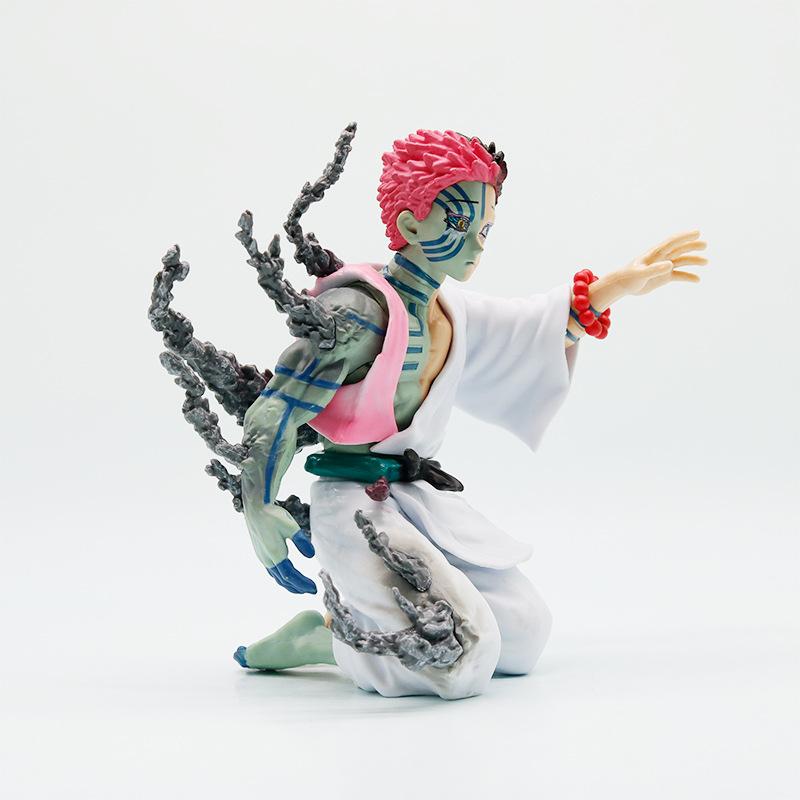 14cm Demon Slayer Akaza Hakuji Anime Figure Model Doll Action Figurine Pvc Decoration Peripheral Desktop Ornament Toy