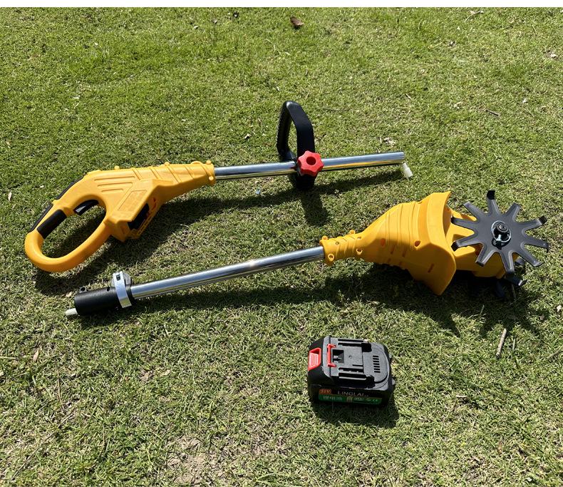 Compact Wheeled Electric Soil Loosener & Lithium Battery Tiller/Weeder