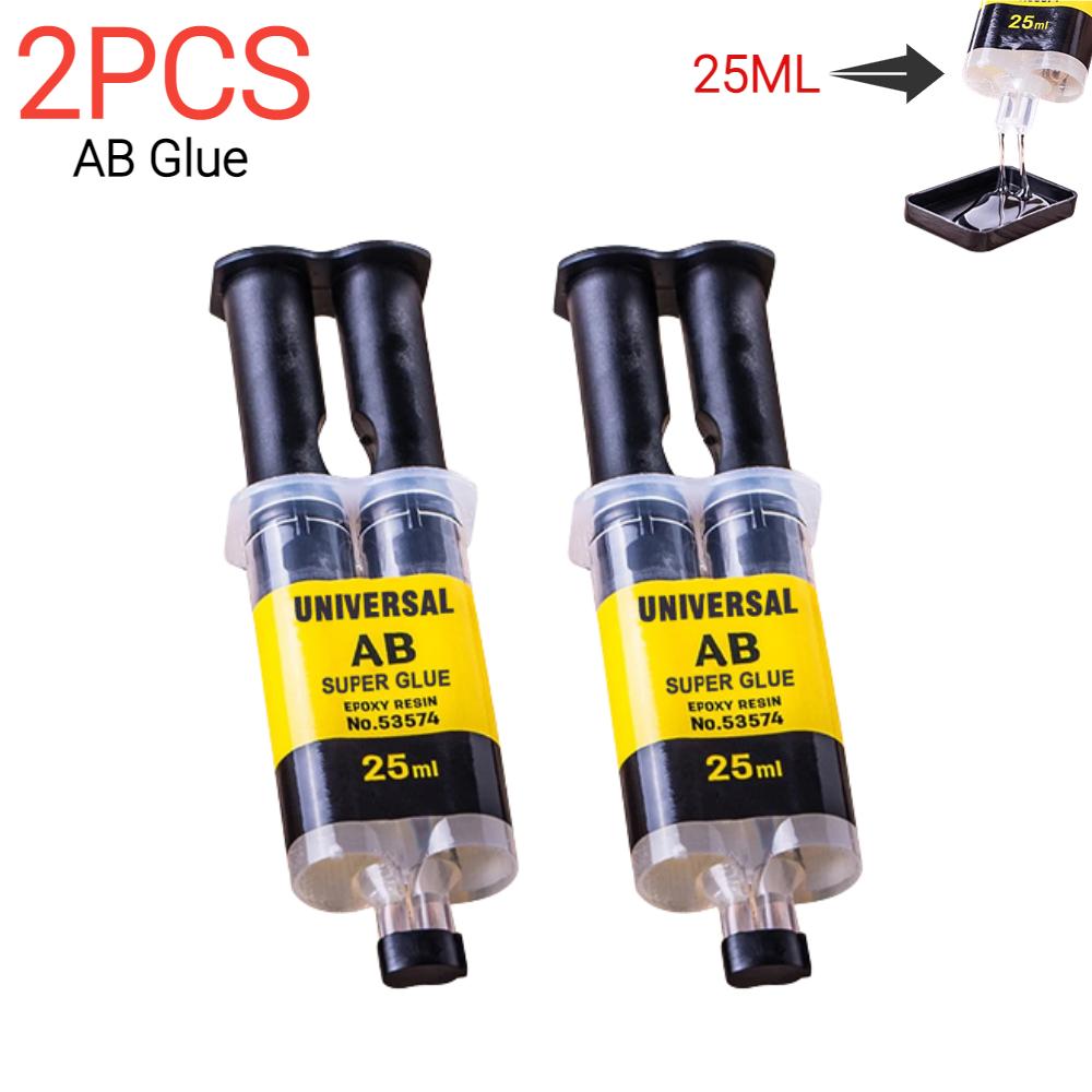Epoxy Resin Liquid AB Glue Strong AB Adhesive Waterproof Heat Resistant Metal Repair Glue Sealant Casting Glue Extra Strong Glue