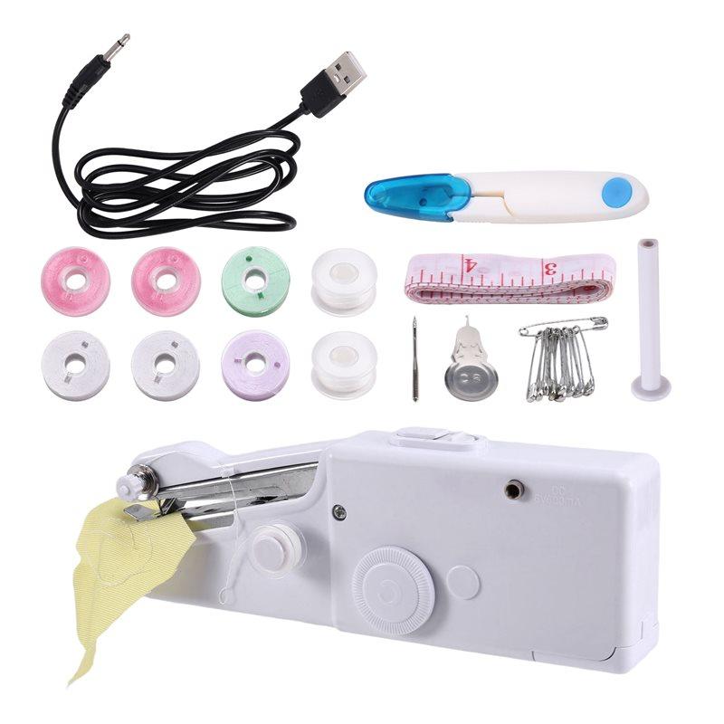 

2025 Trend Easy-To-Sew Portable Manual Mini Micro-Home USB Electric Sewing Machine Kit Handheld Sewing Machine For Shirts Pocket