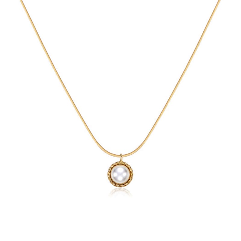 TOU [Silver925] NC008 Twist Pearl Necklace