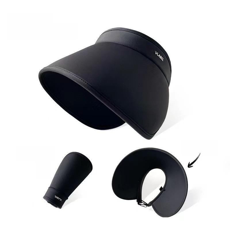 Summer Uv Sun Hat With Oversized Brim Ice Silk Material For Casual And Fashion Use