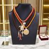 4Pcs/set Ocean Elements Sea Turtle Fish-shaped Pendant Necklaces For Women Fashion Holiday Party Jewelry Gifts