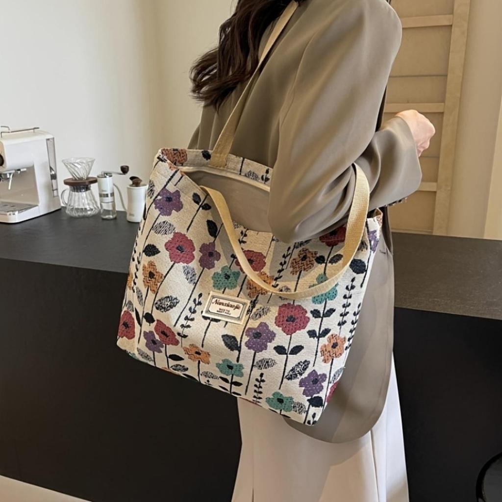 New Simple Fashion Large Capacity Bag Commuter Handbag College Students Classroom Shoulder Bag