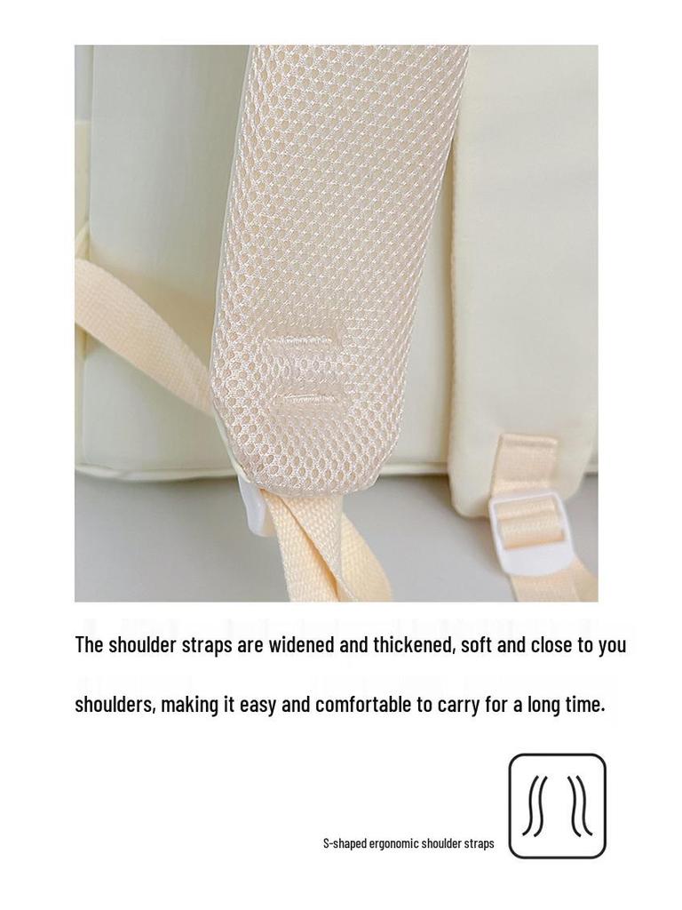 2025 Cute Bow Korean Style Backpack for Girls - Perfect for Junior High School Students
