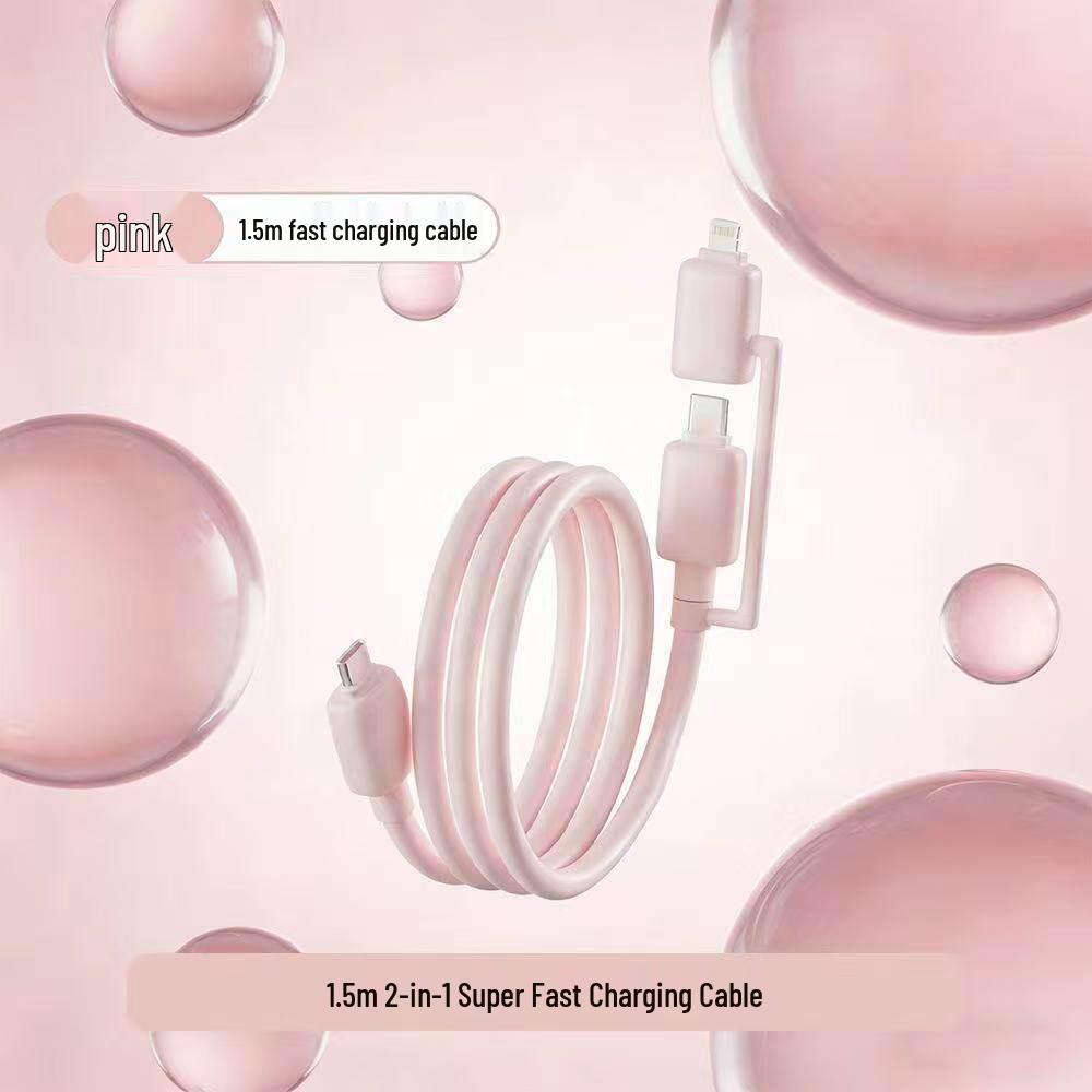 Dual USB Fast Charging Cable for Huawei, Honor, Xiaomi, Apple, and Android Devices