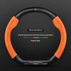 NGH2  C200 E200 New For Mercedes Benz Car Suede Carbon fiber Anti-slip Steering Wheel Cover For Mercedes-Benz A B C E V R-Class C43 CL