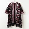 Color Geometric Autumn And Winter Men'S And Women'S Double-Sided Shawls With Imitation Cashmere High-End Warm Fringed Scarves And Capes