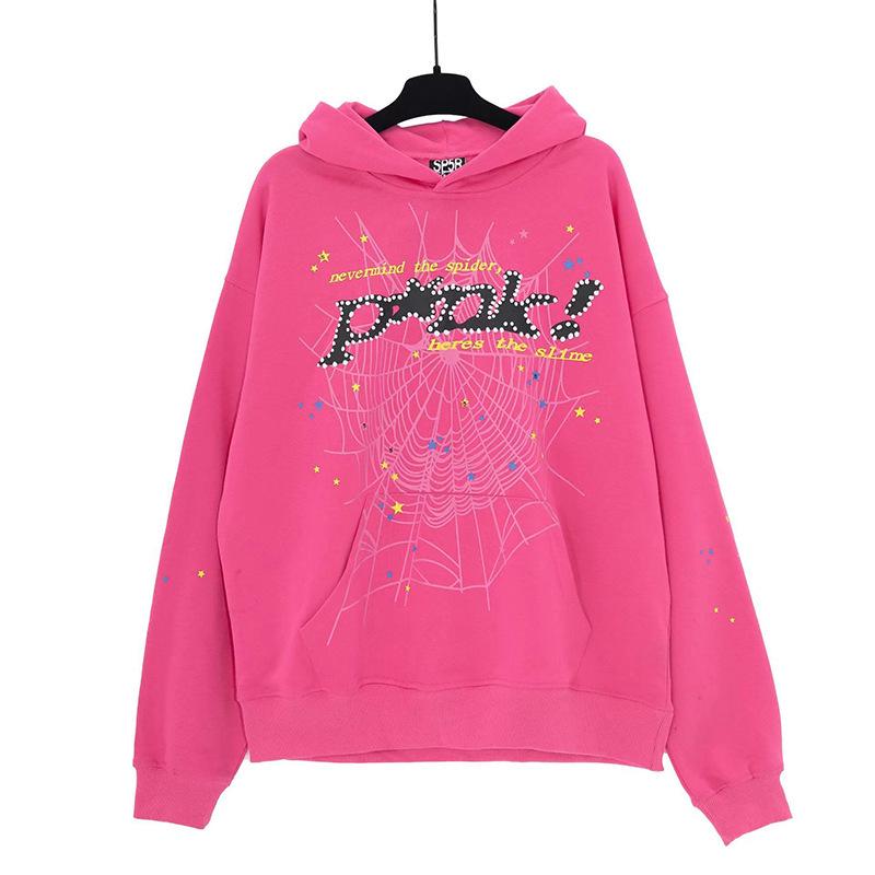 Young Thug Style Spider Web Hoodie Set