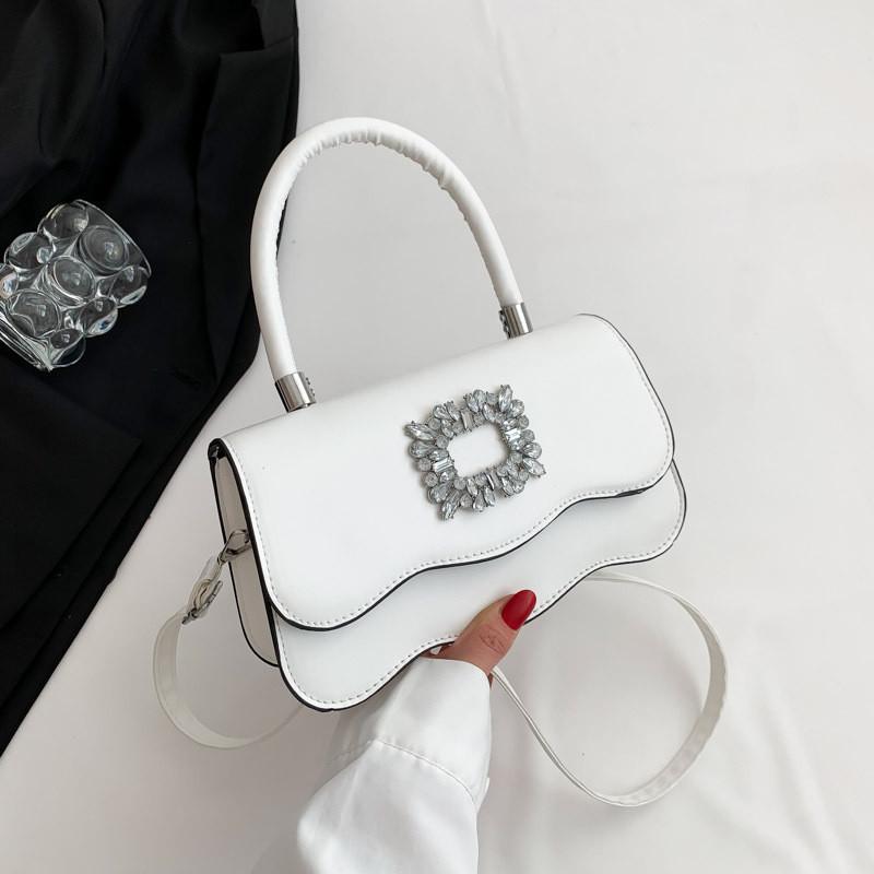 Casual Commuter Handbag Korean Style Simple Square Bag With Stitching Detail