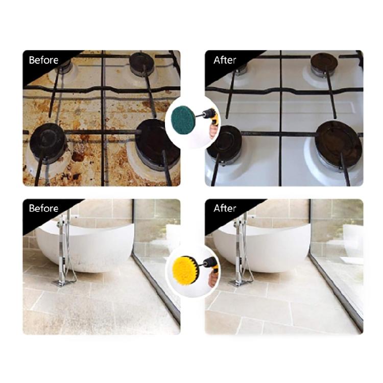 Drill Brush Power Scrubbing Brush Soft Drill Brush Attachment for Cleaning