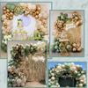 Avocado Green Balloons Arch Garland White Sand Gold Globos Kit Birthday Party Baby Shower Gender Reveal Background Decoration