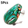 1/2/5Pcs Classic Tin Clockwork Clockwork Toy Jumping Frog Children'S Vintage Toy Boy Boy Education Baby Toy Wind Up Toys