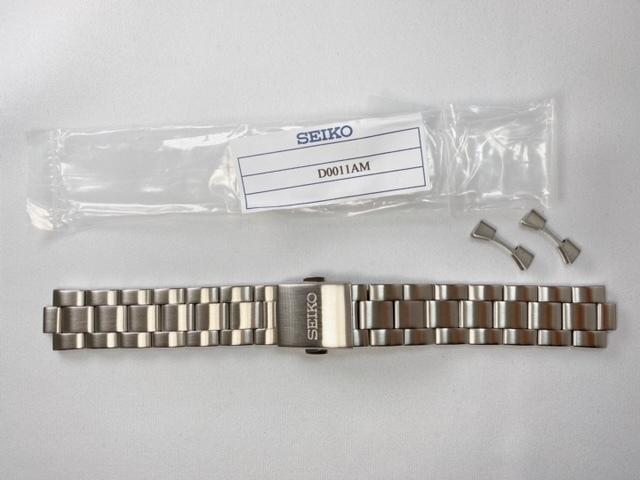 D0011AM SEIKO Mechanical 19mm Genuine Stainless Steel Bracelet for Via SARB027/SARB029/6R15-00V0 (Ships Nekoposu)