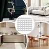4- Pcs Transparent Self-Adhesive Door Stoppers, Rubber Buffers, Cabinet Bumper Strips, Silicone Protective Pads, Safety Guard