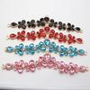 2025 New 10 * 115MM High-grade Colored Gold Bottom Water Drop Acrylic Glass Rhinestone Flip-flops Sandals Collar Decoration Acce
