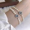 French Style Aquamarine Bracelet for Women, Ins Light Luxury Niche Design, Elegant Best Friend Birthday Gift