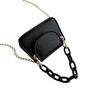 Women Crossbody Bag Small Handbag with Removable Metal Chain Shoulder Strap Crossbody Purse for Phone Lipstick Cards