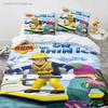 3D Print Cartoon Fireman Sam Bedding Set Duvet Cover With Pillowcase Single Double Twin Full Queen King Size