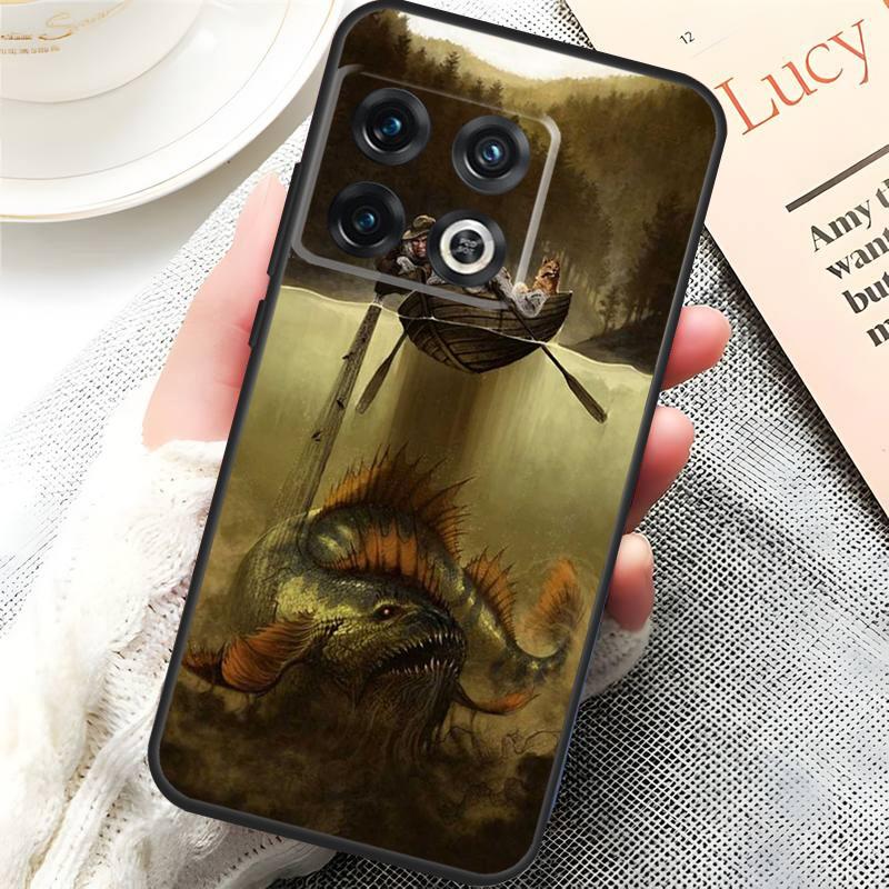 Fishing Painting Cover For OnePlus 13R 15 13 13T 12 12R 10T 11 10 Pro OnePlus Nord 5 CE 3 4 Lite N20 N30 Case