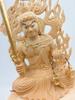Buddhist Wood Total Height Carving Made from Cypress Warding Off Bringing Good Luck Statue, Carving, Acala, 34.5 Cm, High-quality Wood, Evil, (wooden