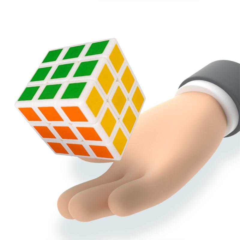 

Qiyi 3cm Mini Magic Speed ​​Cube Easy Turning Smooth Play Delicate Puzzle Cube Toy для дітей