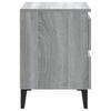 Nightstands with Metal Legs 2 pcs Grey Sonoma 40 x 35 x 50 cm