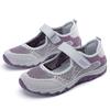 2025 New Women's Breathable Mesh Buckle Shoes, Comfortable and Casual Daily Sports Shoes, Anti Slip Soft Sole Big Size 42 Purple