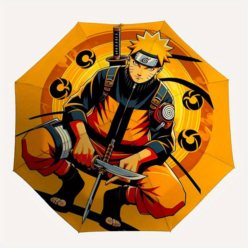 

1pc Naruto Automatic Umbrella Durable Iron Frame & Plastic Handle, Gift for Men & Women, Sturdy Construction, Playful Design yy250826127