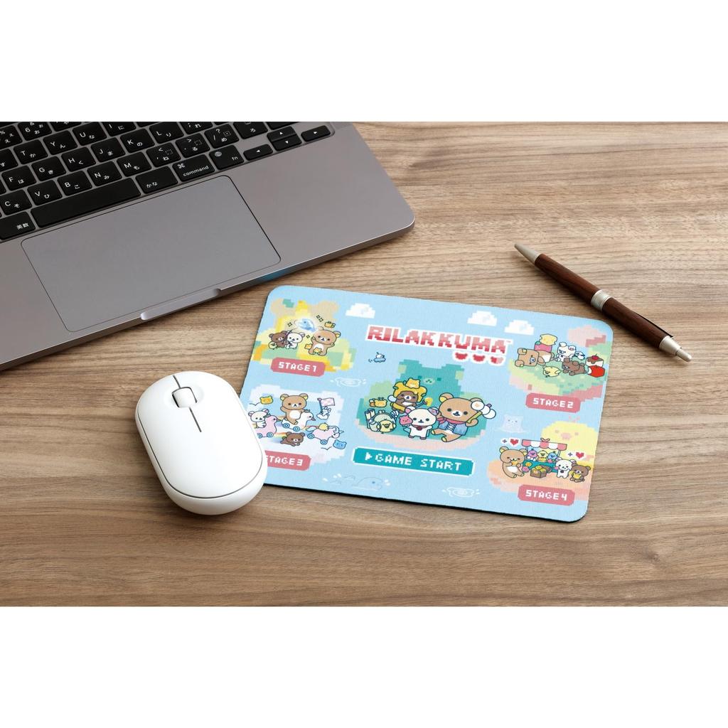 San-X Rilakkuma "Gaming Rilakkuma" Musematte FT74301 H150xB200mm - Søt Skrivebordsdekor for Gamere