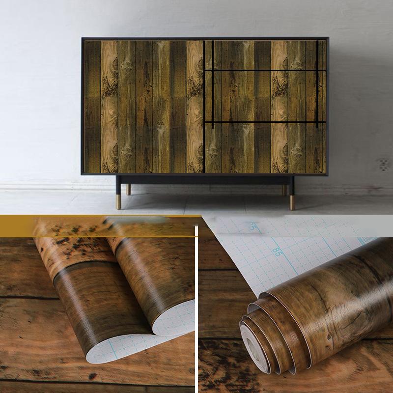 

Водостойкие древесные обои в рулоне, самоклеящиеся, домашний декор, контактная бумага, двери шкафа, рабочий стол, современный ремонт мебели, декоративная наклейка 45cm*10m